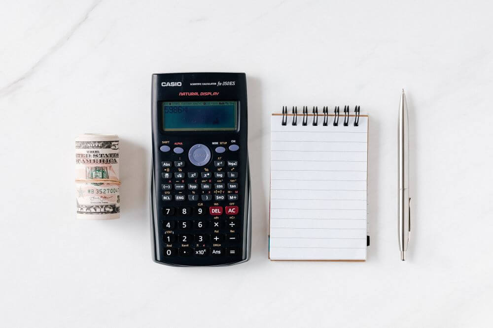 Tiny Living Luxury or Necessity calculator with notepad